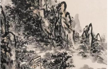 《黄宾虹的山水图》