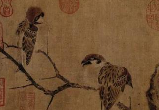 《寒雀图》 中国画 image.png 《寒雀图》 中国画