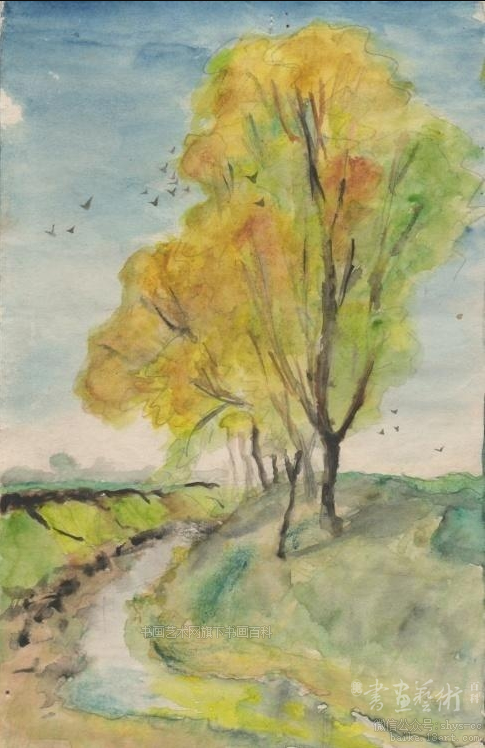 风景画 水彩画 风景画 水彩画