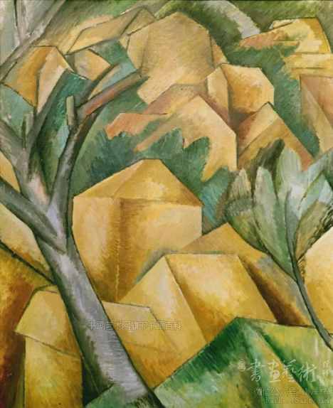 《埃斯塔克的房子》 油画 《埃斯塔克的房子》 油画