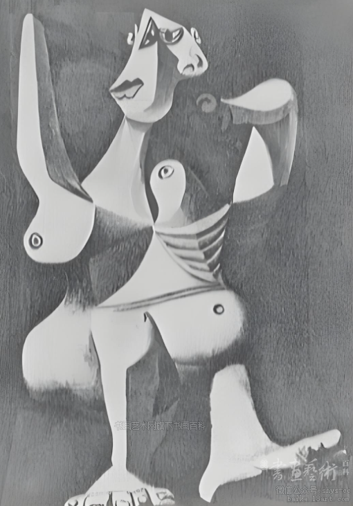 《梳理头发的妇女》 油画 《梳理头发的妇女》 油画