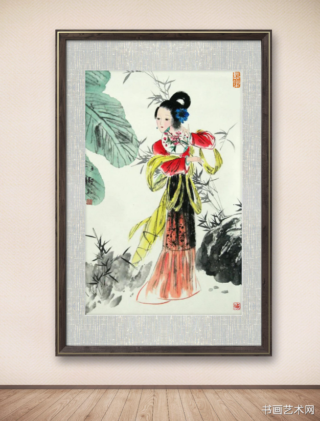 image.png 国画名家张卫村的仕女图 名家作品