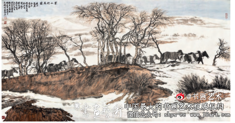 长调一曲入画来 ——杨志斌的草原情境 杨志斌 雪景寒林图 杨志斌画马 第3张 长调一曲入画来 ——杨志斌的草原情境 杨志斌 雪景寒林图 杨志斌画马 第3张
