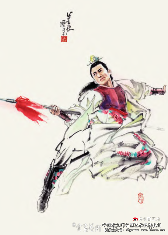 弘扬武学精神  王西京《武林》系列人物画浅析 第1张 弘扬武学精神  王西京《武林》系列人物画浅析 第1张