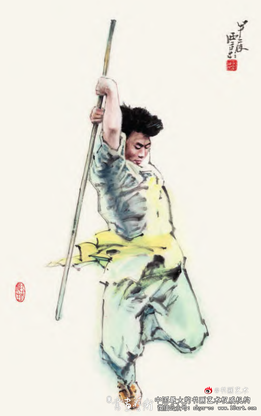 弘扬武学精神  王西京《武林》系列人物画浅析 第2张 弘扬武学精神  王西京《武林》系列人物画浅析 第2张