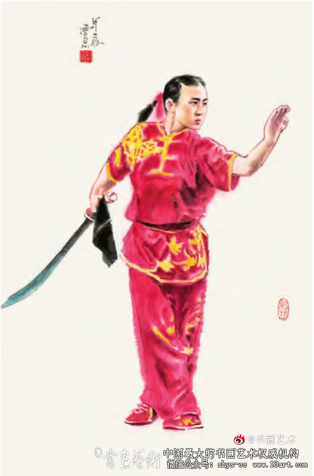 弘扬武学精神  王西京《武林》系列人物画浅析 第6张 弘扬武学精神  王西京《武林》系列人物画浅析 第6张