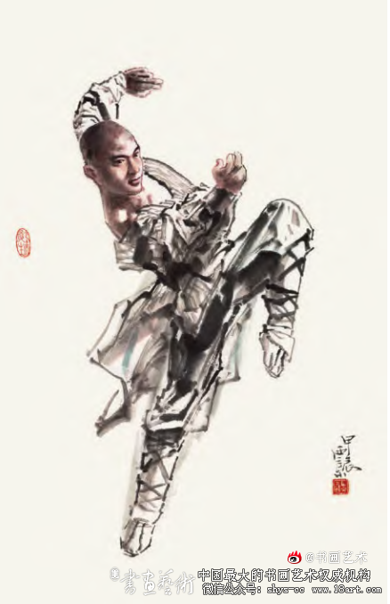 弘扬武学精神  王西京《武林》系列人物画浅析 第7张 弘扬武学精神  王西京《武林》系列人物画浅析 第7张