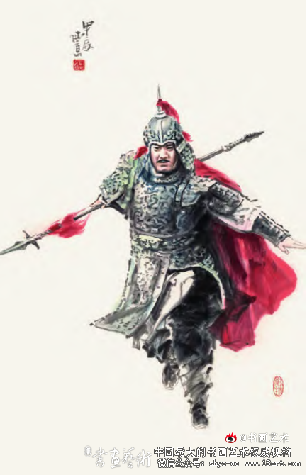 弘扬武学精神  王西京《武林》系列人物画浅析 第3张 弘扬武学精神  王西京《武林》系列人物画浅析 第3张