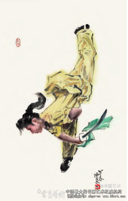 弘扬武学精神  王西京《武林》系列人物画浅析 第5张 弘扬武学精神  王西京《武林》系列人物画浅析 第5张