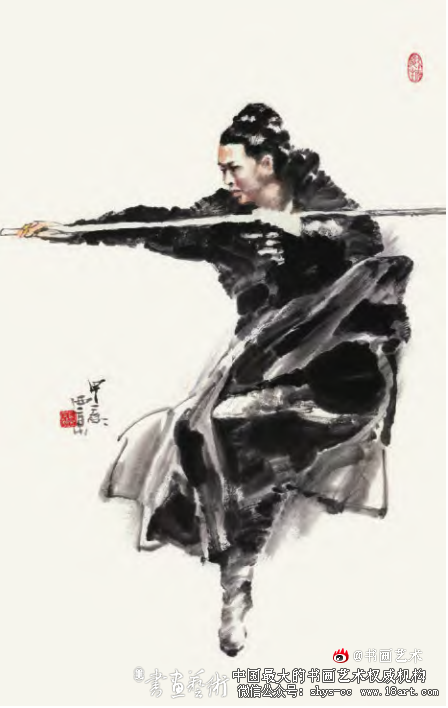 弘扬武学精神  王西京《武林》系列人物画浅析 第6张 弘扬武学精神  王西京《武林》系列人物画浅析 第6张