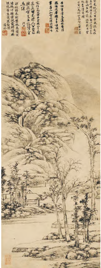 浅析“以书入画”在文徵明山水画创作中的体现 文徵明 以书入画 书画同源 艺术创作 第4张 浅析“以书入画”在文徵明山水画创作中的体现 文徵明 以书入画 书画同源 艺术创作 第4张