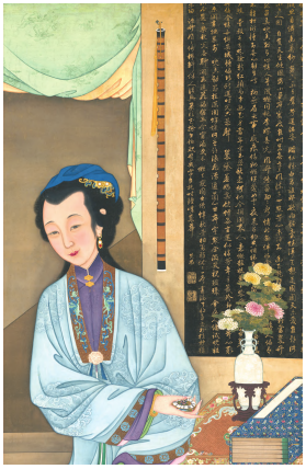 试探《胤禛妃行乐图》绘画技法与风格的成因 胤禛妃行乐图 传统绘画 郎世宁 线法画 第2张 试探《胤禛妃行乐图》绘画技法与风格的成因 胤禛妃行乐图 传统绘画 郎世宁 线法画 第2张