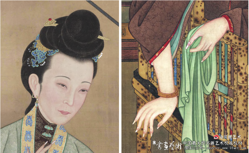 试探《胤禛妃行乐图》绘画技法与风格的成因 胤禛妃行乐图 传统绘画 郎世宁 线法画 第7张 试探《胤禛妃行乐图》绘画技法与风格的成因 胤禛妃行乐图 传统绘画 郎世宁 线法画 第7张
