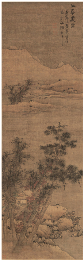 纷纷湖上雪 能饮一杯无——蓝瑛《江皋飞雪图》赏析 蓝瑛 《江皋飞雪图》 第2张 纷纷湖上雪 能饮一杯无——蓝瑛《江皋飞雪图》赏析 蓝瑛 《江皋飞雪图》 第2张