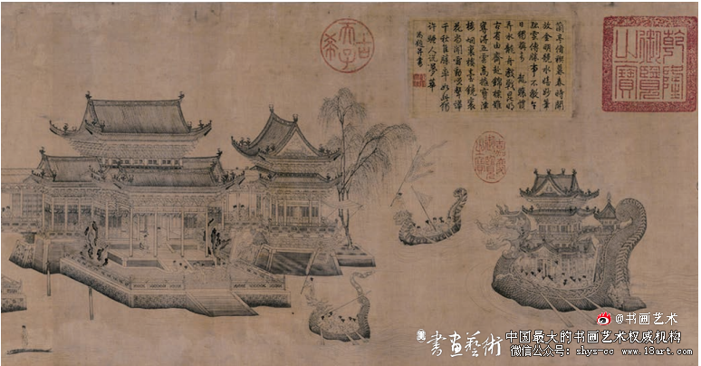 为作一片无声诗·王振鹏《龙池竞渡图卷》 王振鹏 《龙池竞渡图卷》 第2张 为作一片无声诗·王振鹏《龙池竞渡图卷》 王振鹏 《龙池竞渡图卷》 第2张