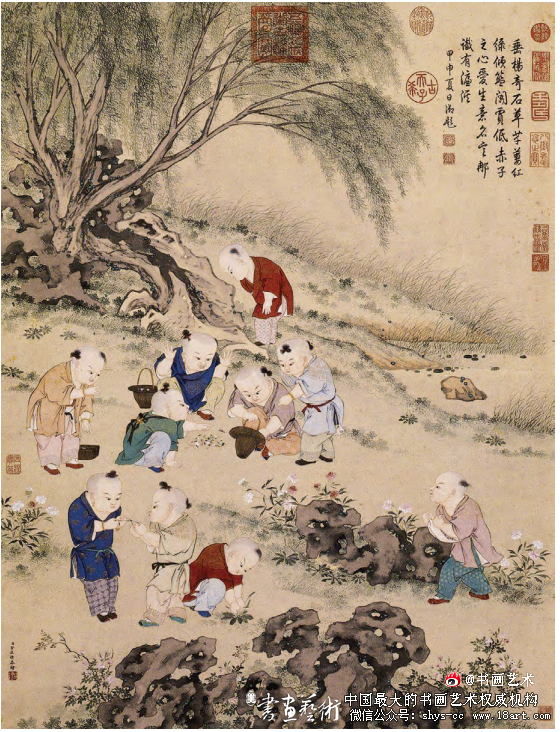 群婴斗草闹端午·清金廷标《群婴斗草图》 金廷标 《群婴斗草图》 第1张 群婴斗草闹端午·清金廷标《群婴斗草图》 金廷标 《群婴斗草图》 第1张