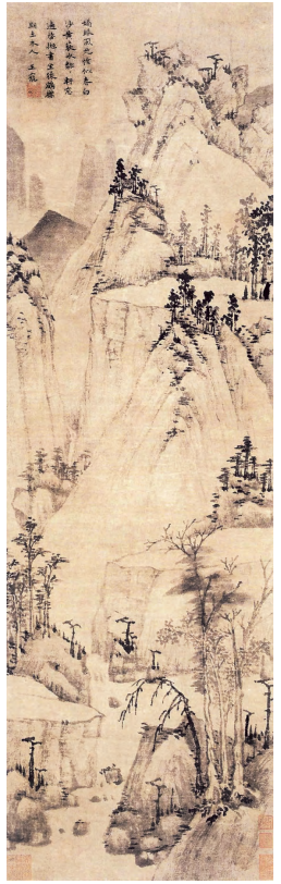 峻岭中的疏淡秀雅·王宠《春山图》赏析 王宠 《春山图》 第1张 峻岭中的疏淡秀雅·王宠《春山图》赏析 王宠 《春山图》 第1张