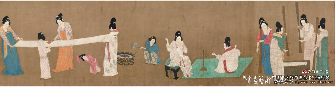 开元盛世 昌茂繁华·唐代张萱《捣练图》 张萱 捣练图 第1张 开元盛世 昌茂繁华·唐代张萱《捣练图》 张萱 捣练图 第1张