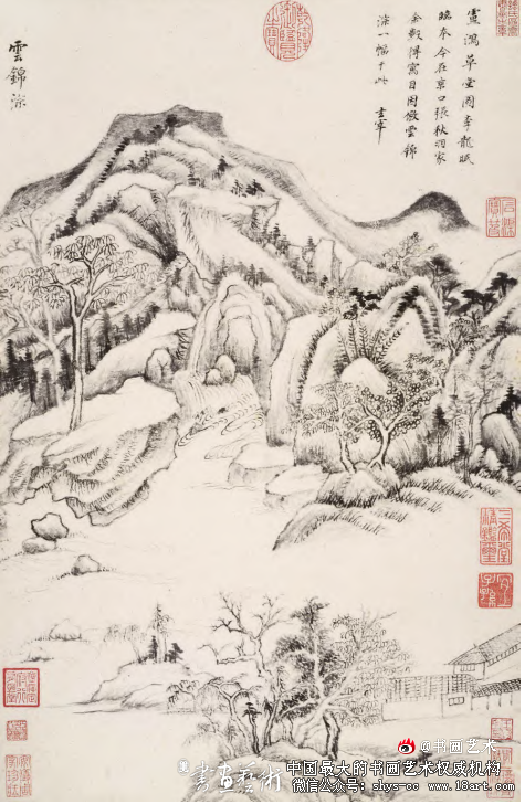 论董其昌山水画之笔墨美丨以《葑泾访古图》为例 董其昌 《葑泾访古图》 文人画 第3张 论董其昌山水画之笔墨美丨以《葑泾访古图》为例 董其昌 《葑泾访古图》 文人画 第3张