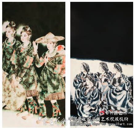 工笔重彩女画家潘缨李传真艺术风格之比较 工笔重彩 没骨重彩 潘缨 李传真 第1张 工笔重彩女画家潘缨李传真艺术风格之比较 工笔重彩 没骨重彩 潘缨 李传真 第1张