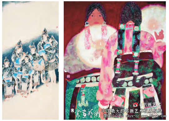 工笔重彩女画家潘缨李传真艺术风格之比较 工笔重彩 没骨重彩 潘缨 李传真 第9张 工笔重彩女画家潘缨李传真艺术风格之比较 工笔重彩 没骨重彩 潘缨 李传真 第9张