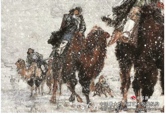 时代精神与笔墨表现丨黄胄《洪荒风雪》创作研究 黄胄 《洪荒风雪》 第3张 时代精神与笔墨表现丨黄胄《洪荒风雪》创作研究 黄胄 《洪荒风雪》 第3张