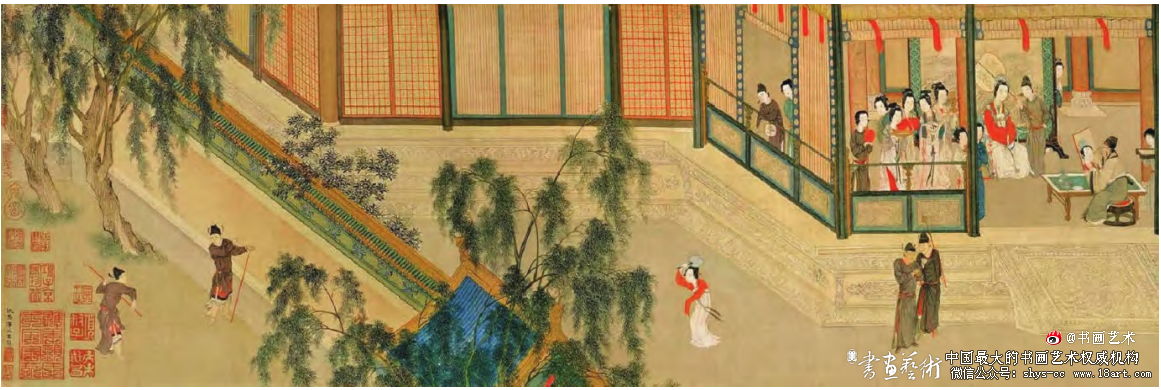 浅析手卷里的时空观丨以《汉宫春晓图》为例 《汉宫春晓图》 仇英 第2张 浅析手卷里的时空观丨以《汉宫春晓图》为例 《汉宫春晓图》 仇英 第2张