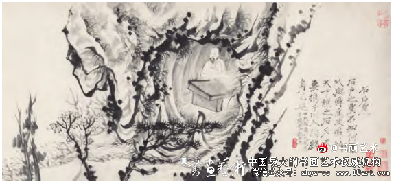 石涛《山水人物图卷》画理探微 石涛山水画 第1张 石涛《山水人物图卷》画理探微 石涛山水画 第1张