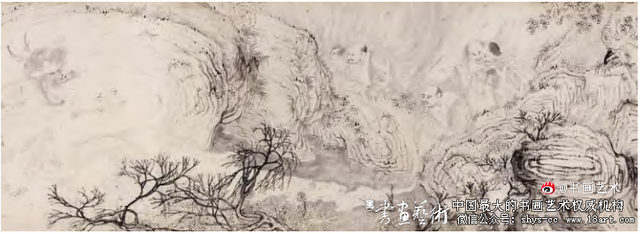 石涛《山水人物图卷》画理探微 石涛山水画 第6张 石涛《山水人物图卷》画理探微 石涛山水画 第6张
