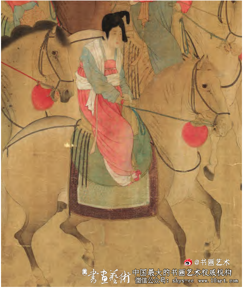 《虢国夫人游春图》艺术形式语言浅析 张萱 《虢国夫人游春图》 第3张 《虢国夫人游春图》艺术形式语言浅析 张萱 《虢国夫人游春图》 第3张