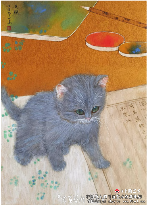 看画家“丁华的猫世界”的工笔画作品浅析 丁华 工笔画 第3张 看画家“丁华的猫世界”的工笔画作品浅析 丁华 工笔画 第3张