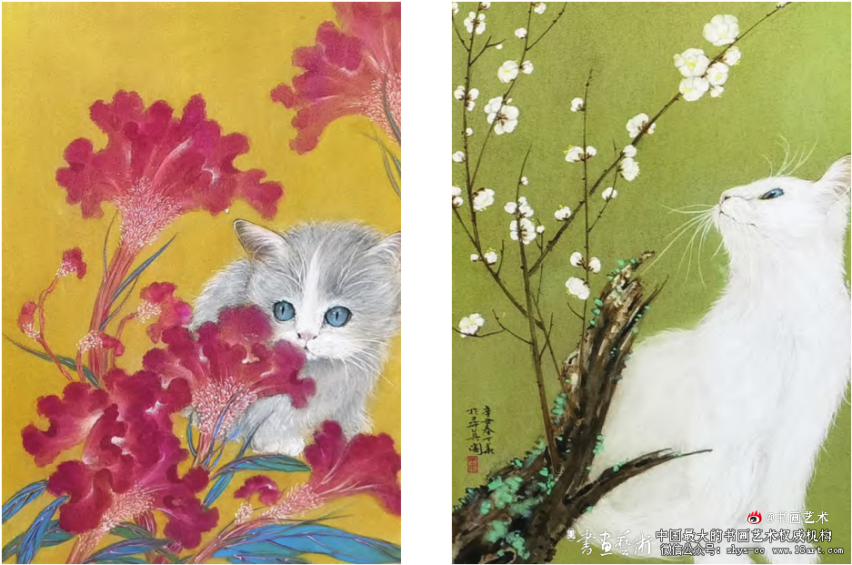 看画家“丁华的猫世界”的工笔画作品浅析 丁华 工笔画 第1张 看画家“丁华的猫世界”的工笔画作品浅析 丁华 工笔画 第1张