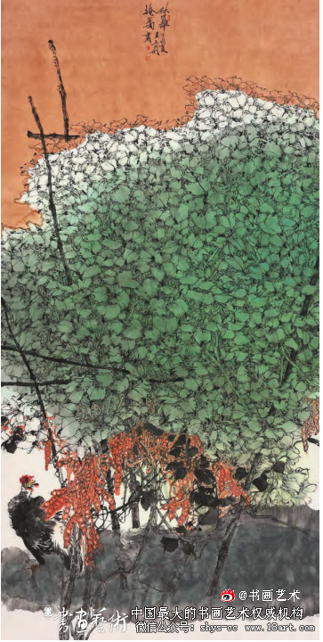 淡色溶月 花木有心丨走进山东画家王莉 王莉工笔画 第3张 淡色溶月 花木有心丨走进山东画家王莉 王莉工笔画 第3张