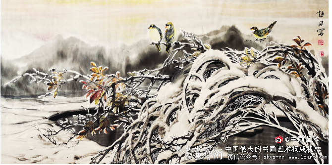 幽寒之境·赵丹的冰雪花鸟 赵丹 中国画 第4张 幽寒之境·赵丹的冰雪花鸟 赵丹 中国画 第4张